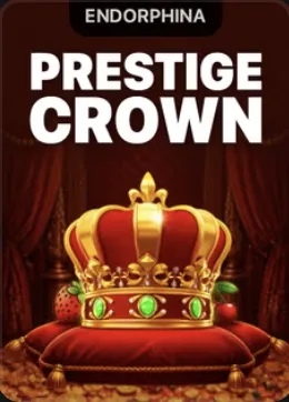 Capa da slot Prestige Crown com coroa dourada